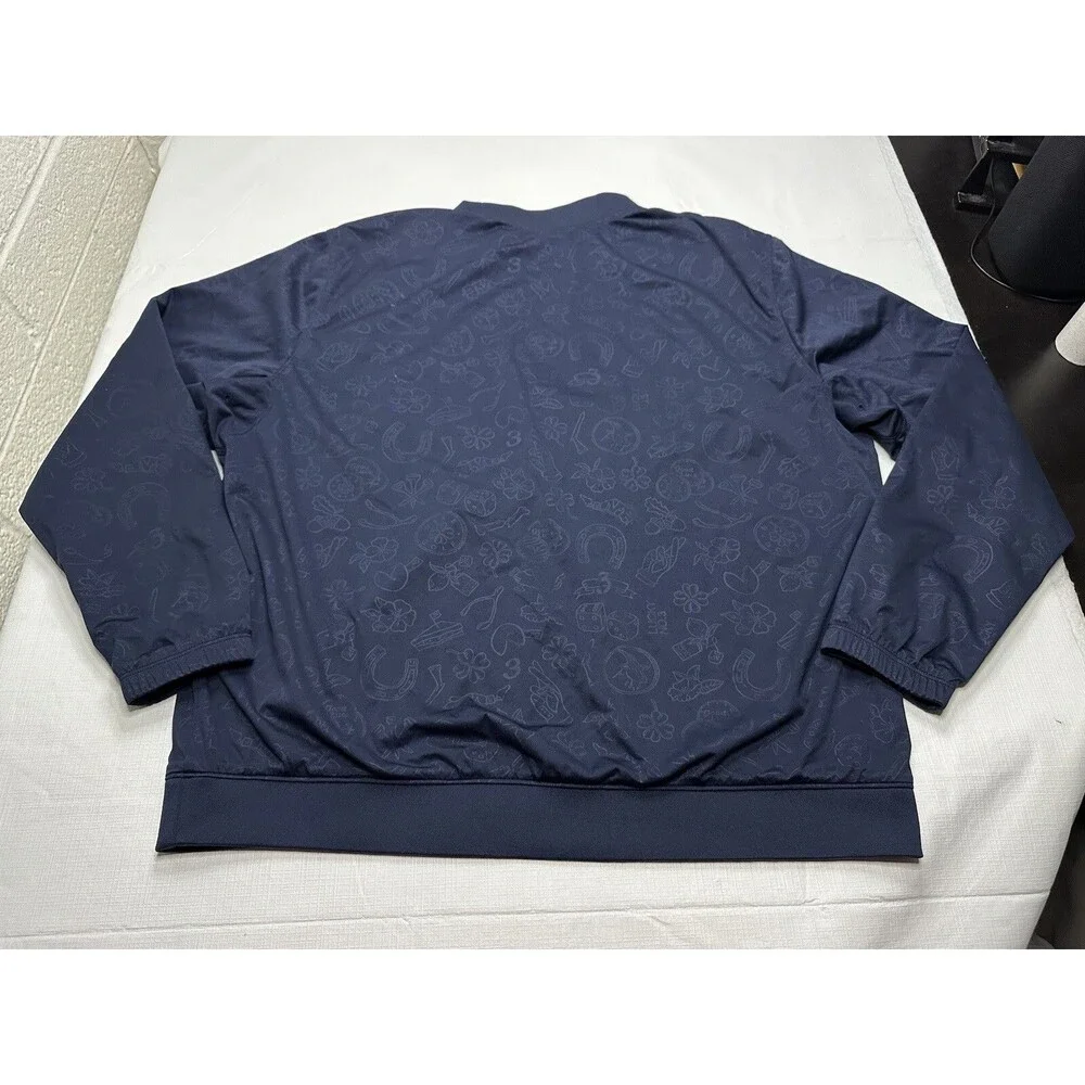 Men's Nike Shield Golf Standard Fit Water Resistant L/S Pullover XXL Navy CK3772